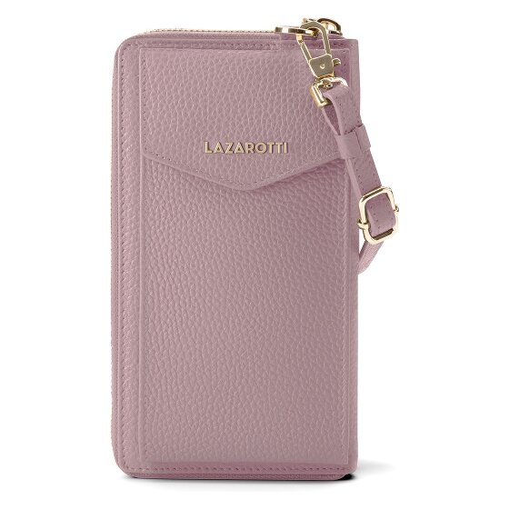 Lazarotti Bologna Leather Zip-Around Porte-monnaie Porte-téléphone en cuir 19 cm