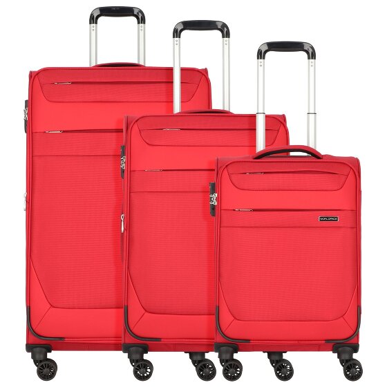 Worldpack Dublin 4 roulettes Set de valises 3 pièces avec soufflet d'extension