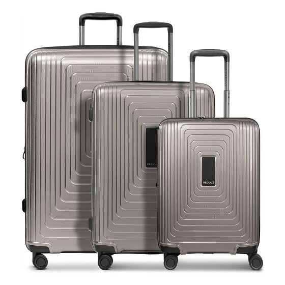 Redolz Essentials 14 4 roulettes Set de valises 3 pièces avec soufflet d'extension