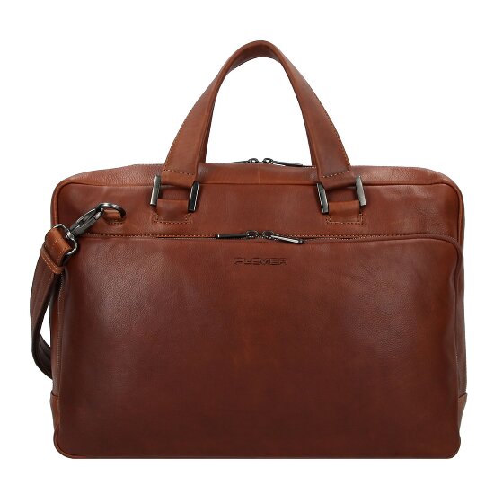 Plevier Vintage Bill Porte-documents Cuir 40 cm Compartiment pour ordinateur portable