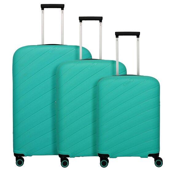 Travelite Burano 4 roulettes Set de valises 3 pièces avec soufflet d'extension