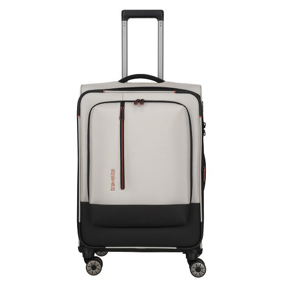Travelite Crosslite 5.0 4 roulettes Trolley M 66 cm avec soufflet d'extension
