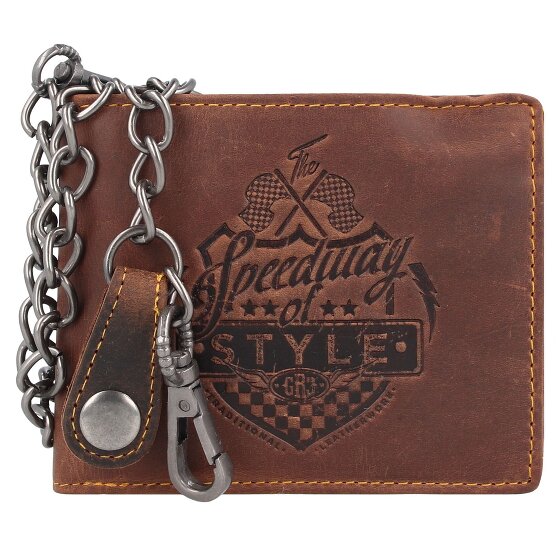 Greenburry Racing Collection Dallas Porte-monnaie RFID en cuir 12,5 cm