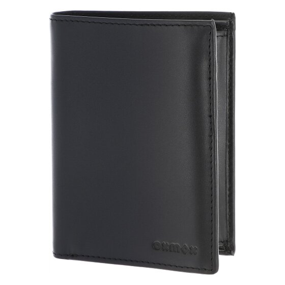 oxmox Leather Porte-monnaie Protection RFID Cuir véritable 13 cm