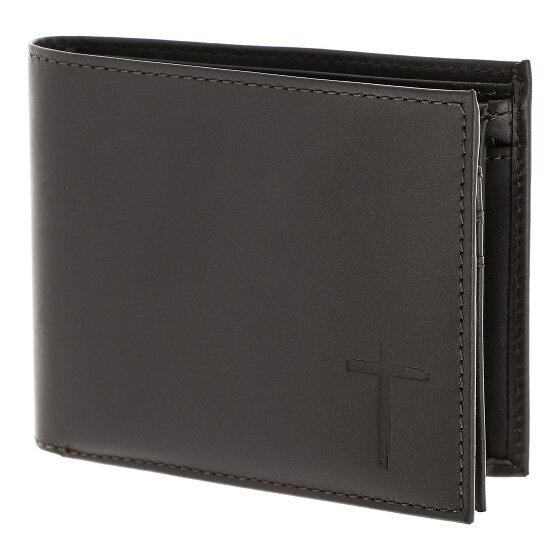 oxmox Leather Porte-monnaie Protection RFID Cuir véritable 10 cm