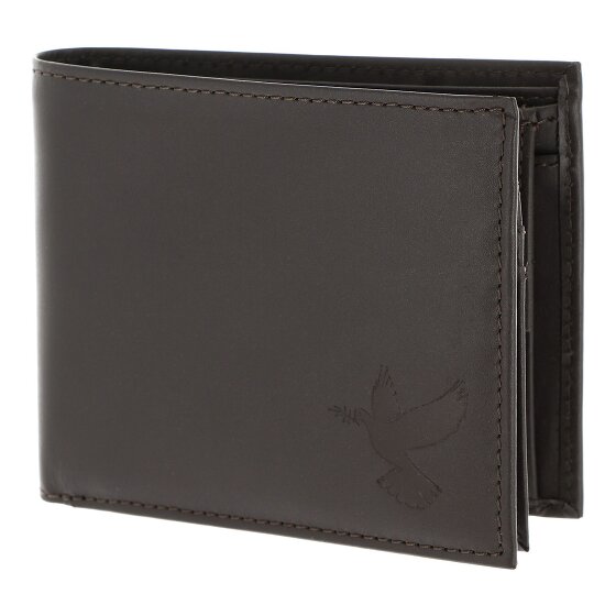 oxmox Leather Porte-monnaie Protection RFID Cuir véritable 10 cm