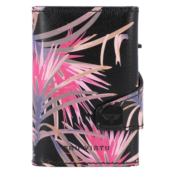 Tru Virtu Click & Slide Porte-cartes de crédit RFID en cuir 6,5 cm