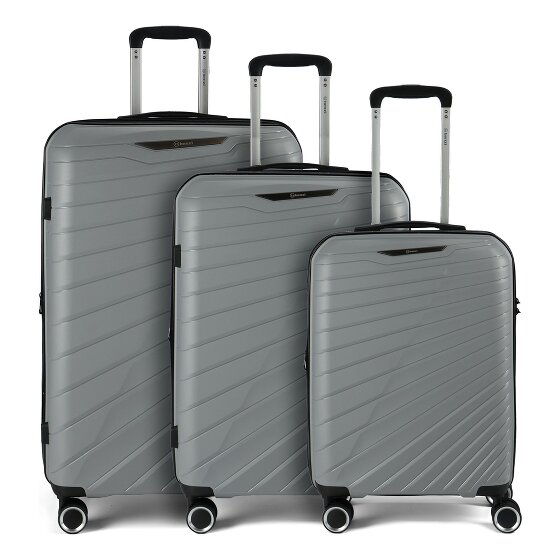 Benzi 5808 4 roulettes Set de valises 3 pièces avec soufflet d'extension