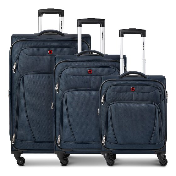 Wenger Beaumont 4 roulettes Set de valises 3 pièces avec soufflet d'extension