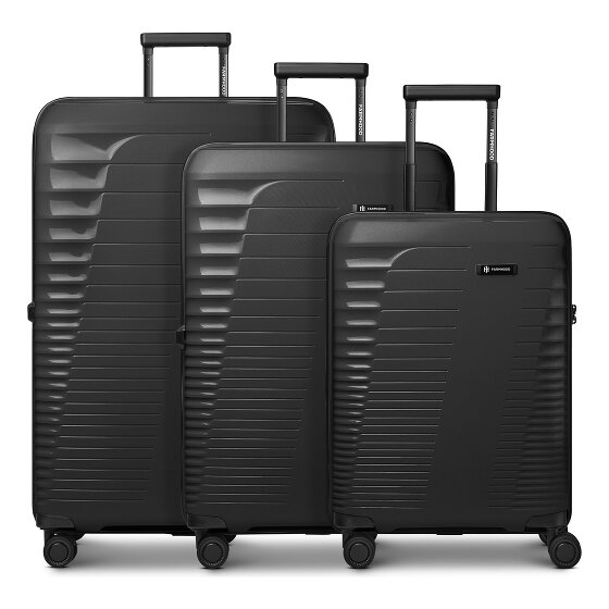 Farmhood Eco Edition 4 roues Set de valises 3 pièces avec soufflet d'extension