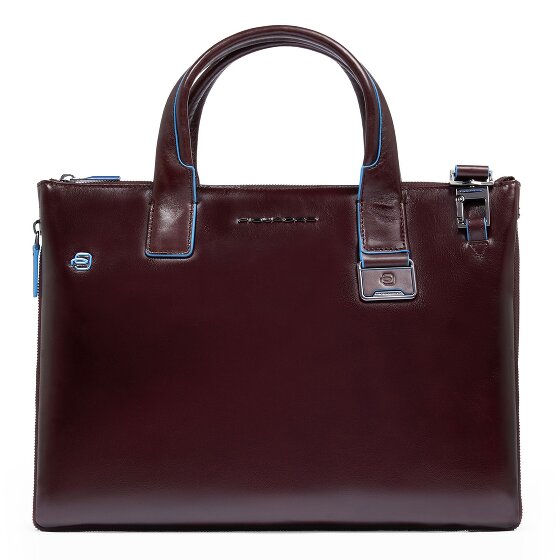 Piquadro Blue Square Sac de shopper Cuir 38 cm Compartiment pour ordinateur portable avec soufflet d'extension
