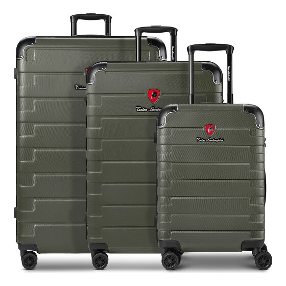 Tonino Lamborghini Tonino Lamborghini Milano Valise cabine 3-SET avec soufflet extensible et Valise XL