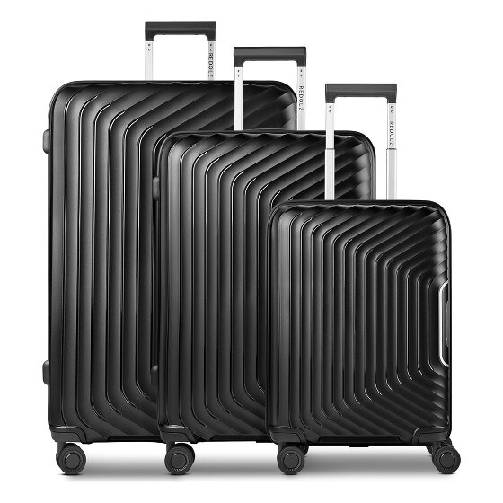 Redolz Essentials 01 4 roues Set de valises 3 pièces avec soufflet d'extension