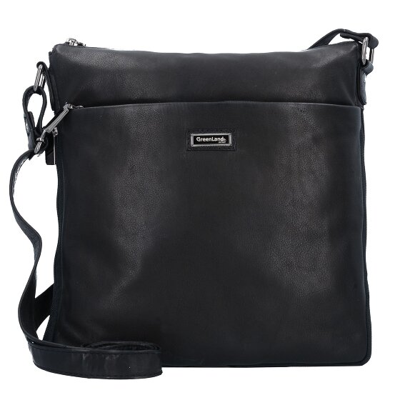 Greenland Nature Black Nappa Sac à bandoulière Cuir 29 cm