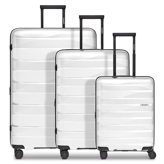 Bergpfeil Travel Set de valises à 4 roulettes 3 pièces avec soufflet extensible