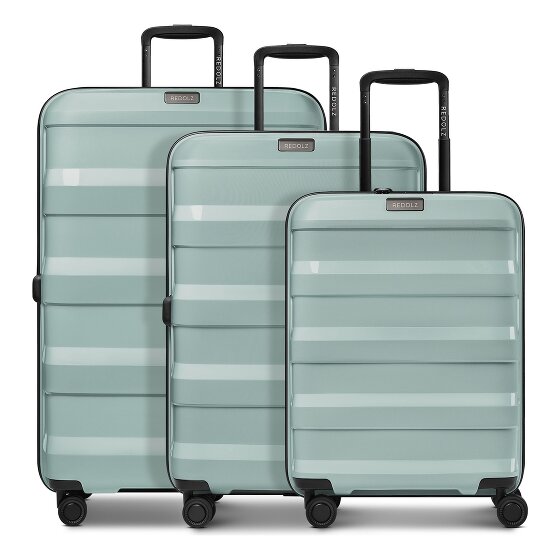 Redolz Pro PP 4 roues Set de valises 3 pièces '"avec soufflet d''extension"'