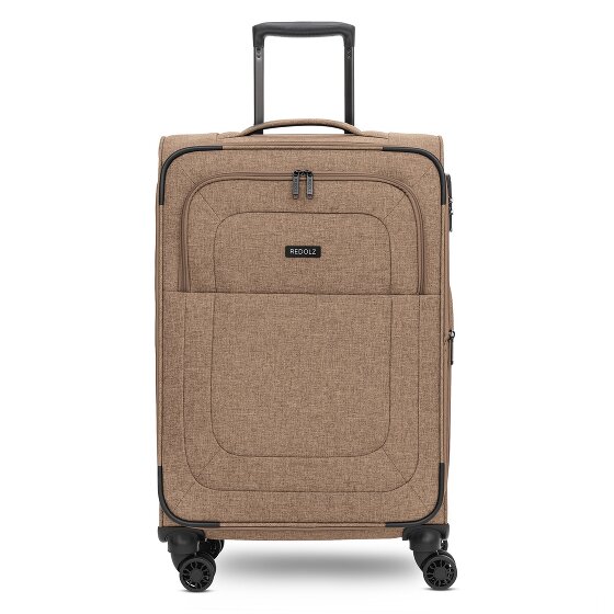 Redolz Essentials 12 MEDIUM – Valise cabine à 4 roues de 67 cm avec soufflet d'extension