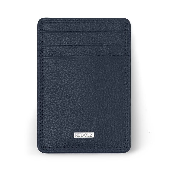 Redolz Leather Essentials Porte-cartes de crédit RFID en cuir 7 cm avec pince à billets