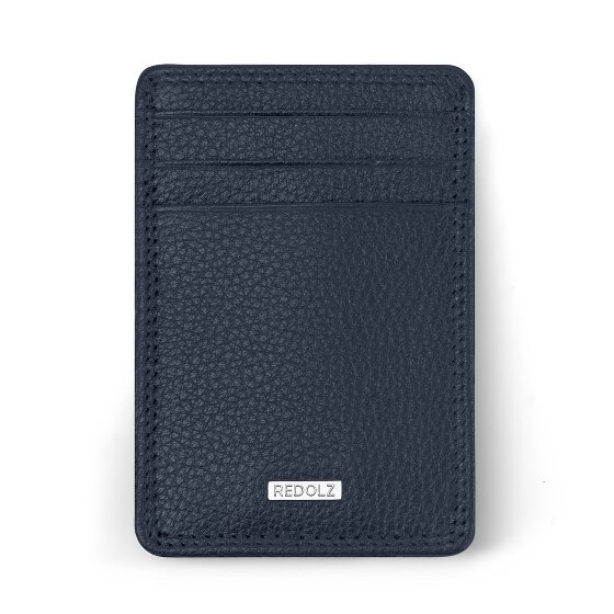 Redolz Leather Essentials Porte-cartes de crédit RFID en cuir 7 cm avec pince à billets