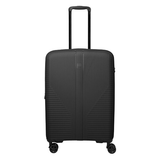 Travelite Air Stripe 4 roulettes Trolley M 66 cm avec soufflet d'extension