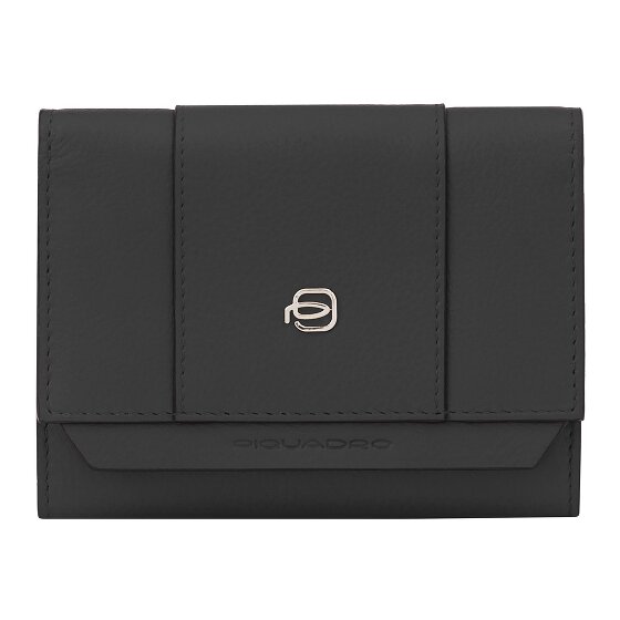 Piquadro Circle Porte-monnaie Protection RFID Cuir véritable 12 cm