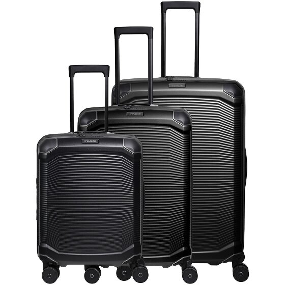 Travelite Millennium 4 roulettes Set de valises 3 pièces avec soufflet d'extension