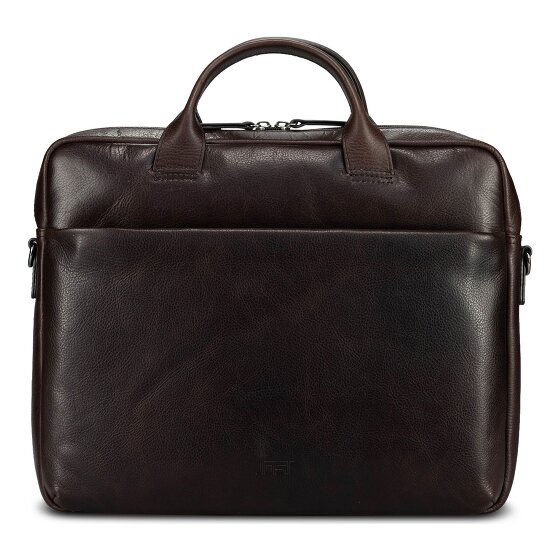 Jost London Attaché-case Cuir véritable 38 cm Compartiment ordinateur