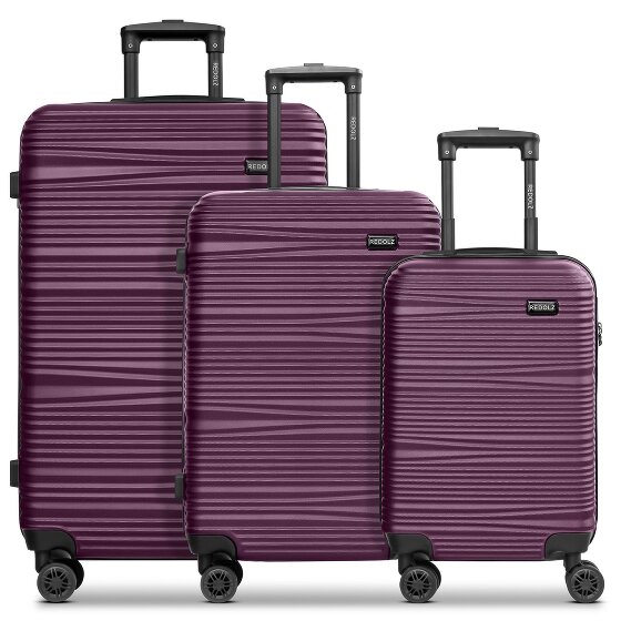 Redolz Essentials 16 3-SET 4 roulettes Set de valises 3 pièces