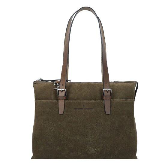 Castelijn & Beerens Nubuck Sac à bandoulière Cuir 40 cm Compartiment pour ordinateur portable