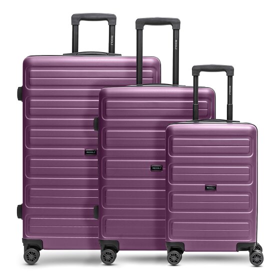 Redolz Essentials 08 3-SET 4 roulettes Set de valises 3 pièces