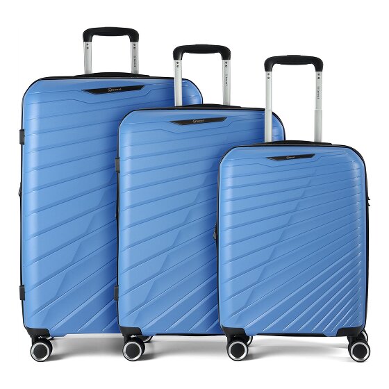 Benzi 5808 4 roulettes Set de valises 3 pièces avec soufflet d'extension