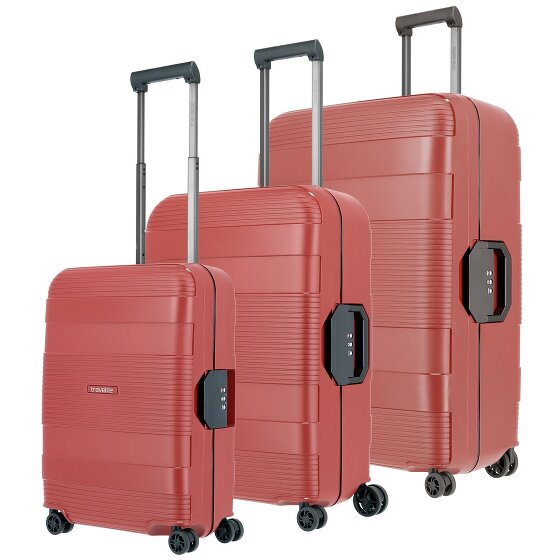 Travelite Korfu 4 roulettes Set de valises 3 pièces