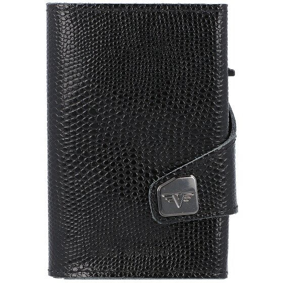 Tru Virtu Click & Slide Porte-cartes de crédit RFID en cuir 6,5 cm