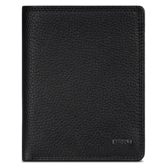 Redolz Leather Essentials HF Porte-monnaie en cuir RFID 9,5 cm dépliable