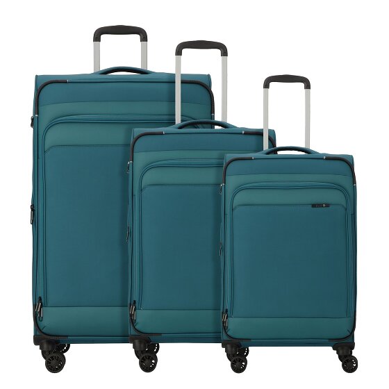 d&n Travel Line 9504 4 roulettes Set de valises 3 pièces avec soufflet d'extension
