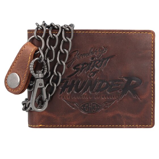 Greenburry Racing Collection Darlington Porte-monnaie en cuir RFID 12 cm