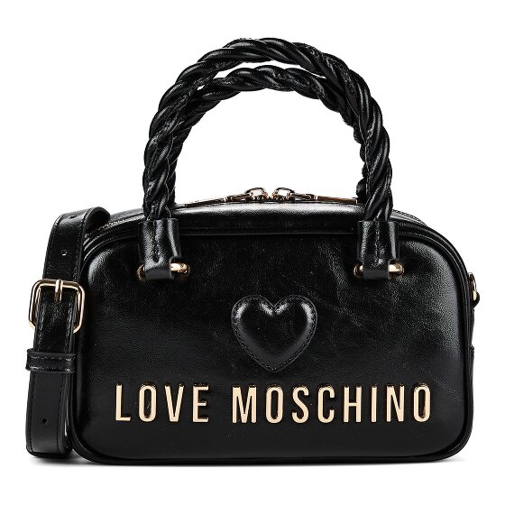 Love Moschino Nero Sac à main Cuir véritable 21 cm