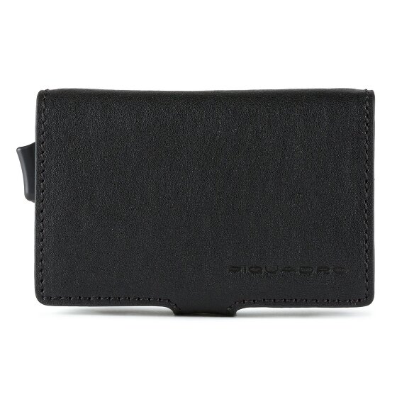 Piquadro Blue Square Porte-cartes de crédit RFID en cuir 7 cm