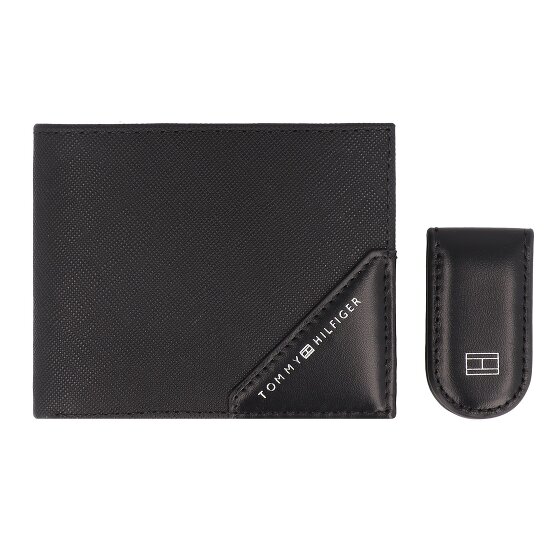 Tommy Hilfiger TH Saffiano Porte-monnaie Protection RFID Cuir 11 cm Boîte cadeau