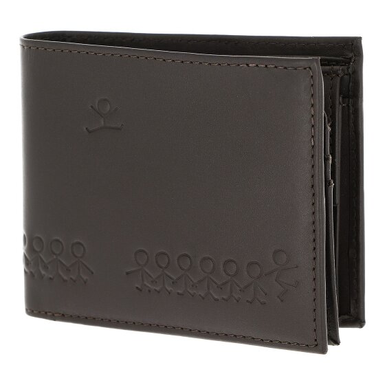 oxmox Leather Porte-monnaie Protection RFID Cuir véritable 10 cm