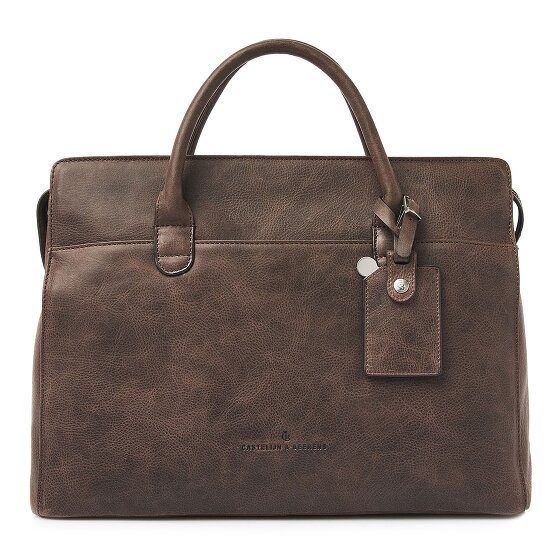 Castelijn & Beerens Carisma Sac de shopper Protection RFID Cuir véritable 41 cm Compartiment ordinateur