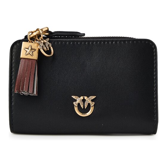 PINKO Love Wallet Porte-monnaie Cuir véritable 12 cm