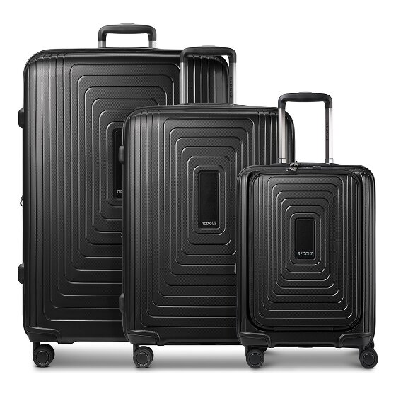 Redolz Essentials 14 4 roues Set de valises 3 pièces avec soufflet d'extension
