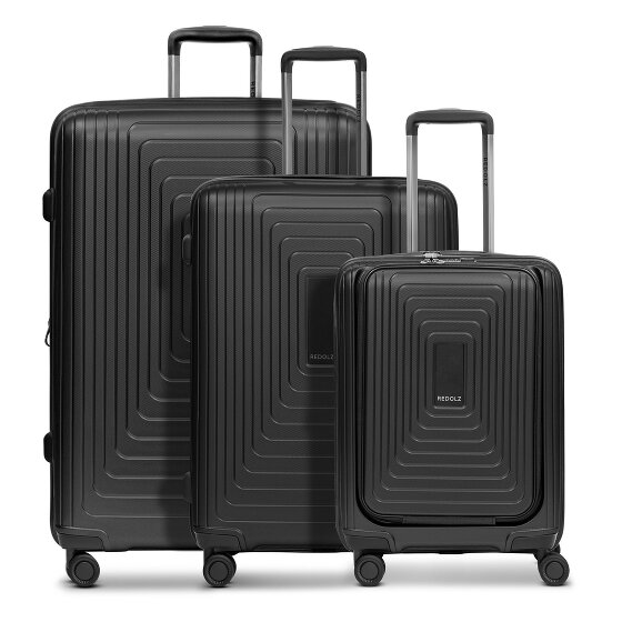 Redolz Essentials 14 4 roulettes Set de valises 3 pièces avec soufflet d'extension