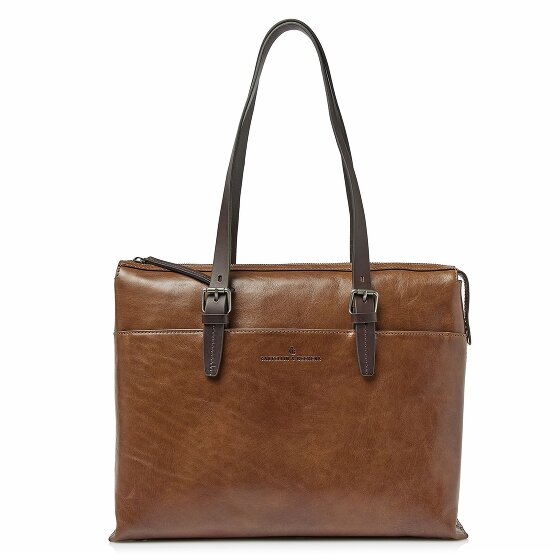 Castelijn & Beerens Rien Sac à bandoulière Protection RFID Cuir véritable 40 cm Compartiment ordinateur