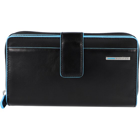 Piquadro Blue Square Porte-monnaie en cuir RFID 17,5 cm
