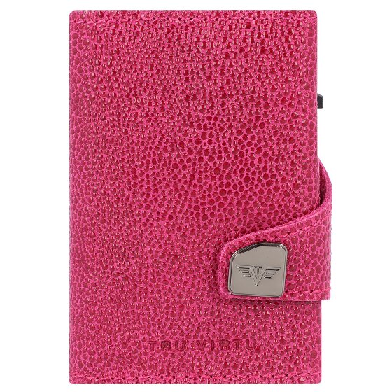 Tru Virtu Click & Slide Porte-cartes de crédit Porte-monnaie RFID en cuir 6,5 cm