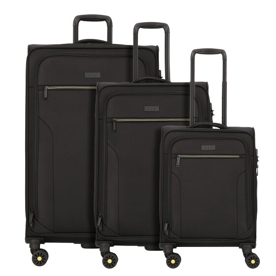 d&n Travel Line 9704 4 roues Set de valises 3 pièces avec soufflet d'extension