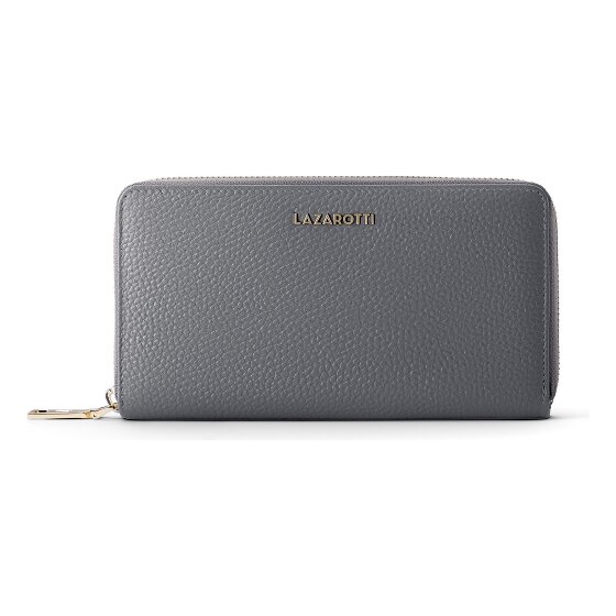 Lazarotti Bologna Leather XL Porte-monnaie zip-around en cuir 19 cm