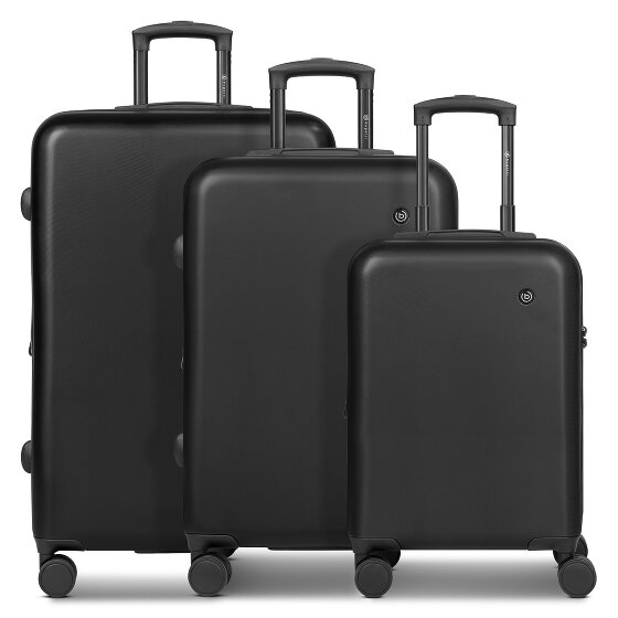 bugatti Valencia 2.0 4 roulettes Set de valises 3 pièces avec soufflet d'extension